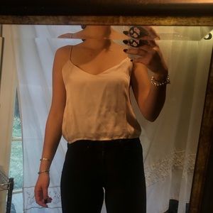 Light satin pink tank